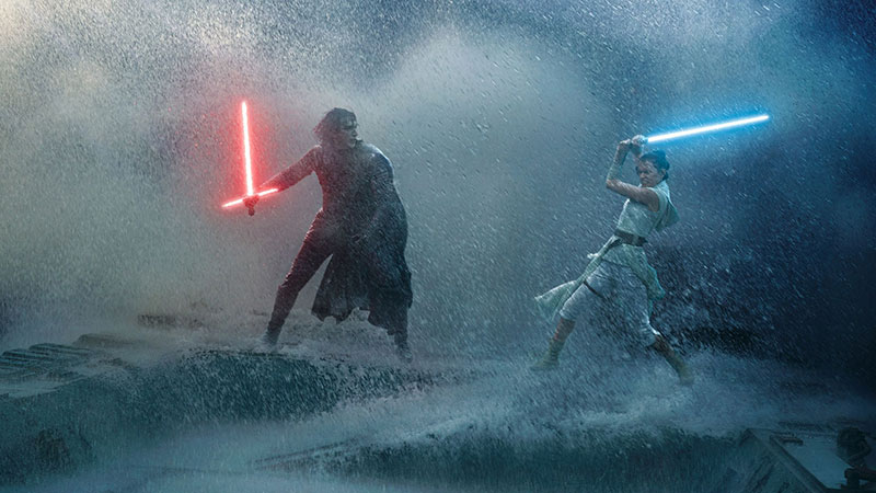 Kylo Ren และ Rey ในหนัง Star Wars The Rise of Skywalker