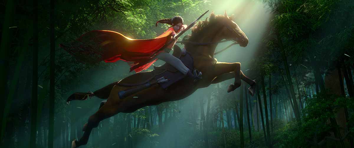 ภาพจากแอนิเมชันจีนเรื่อง เรื่องพิศวง ตำนานลึกลับ